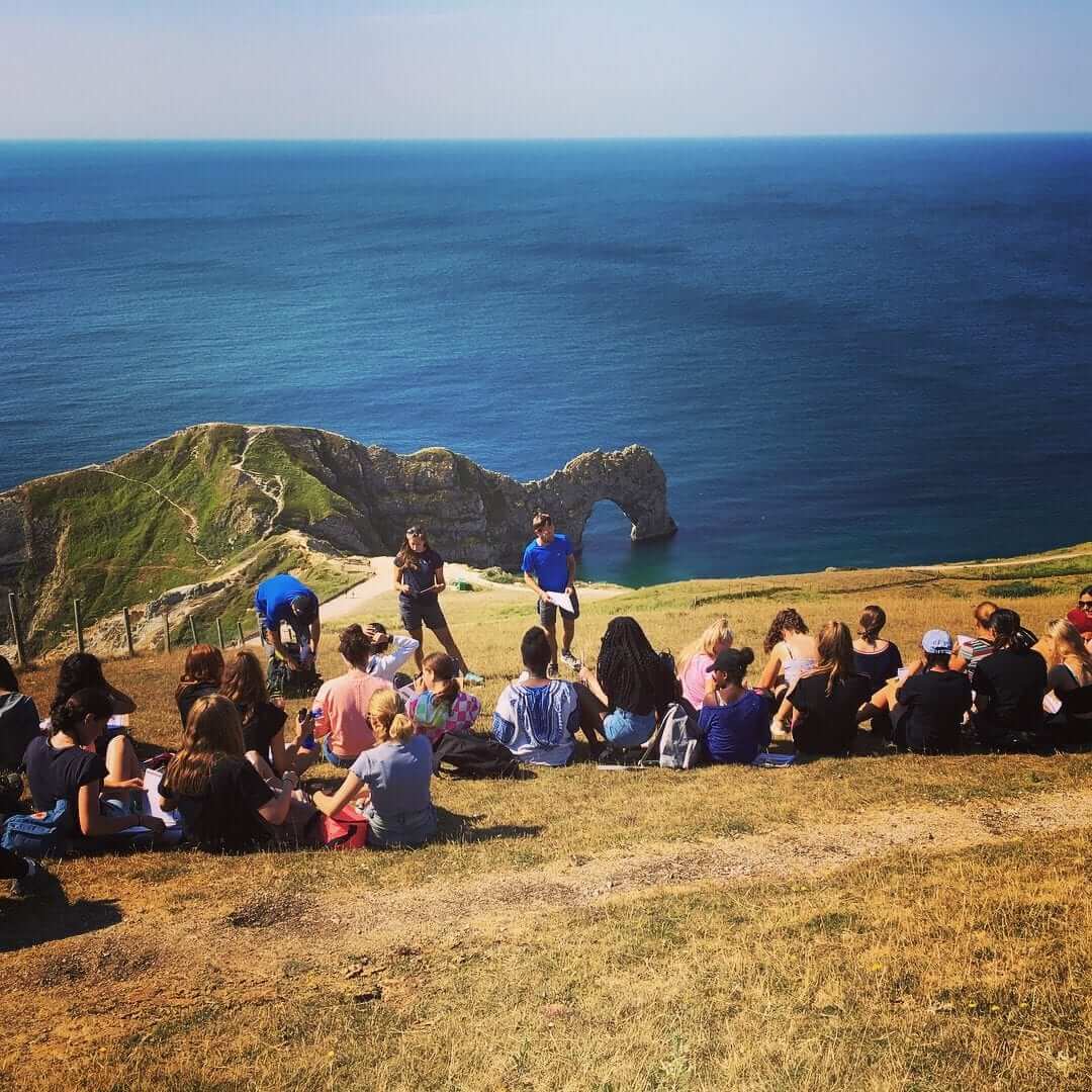 Queenswood Year 10 Geographers at Durndle Door